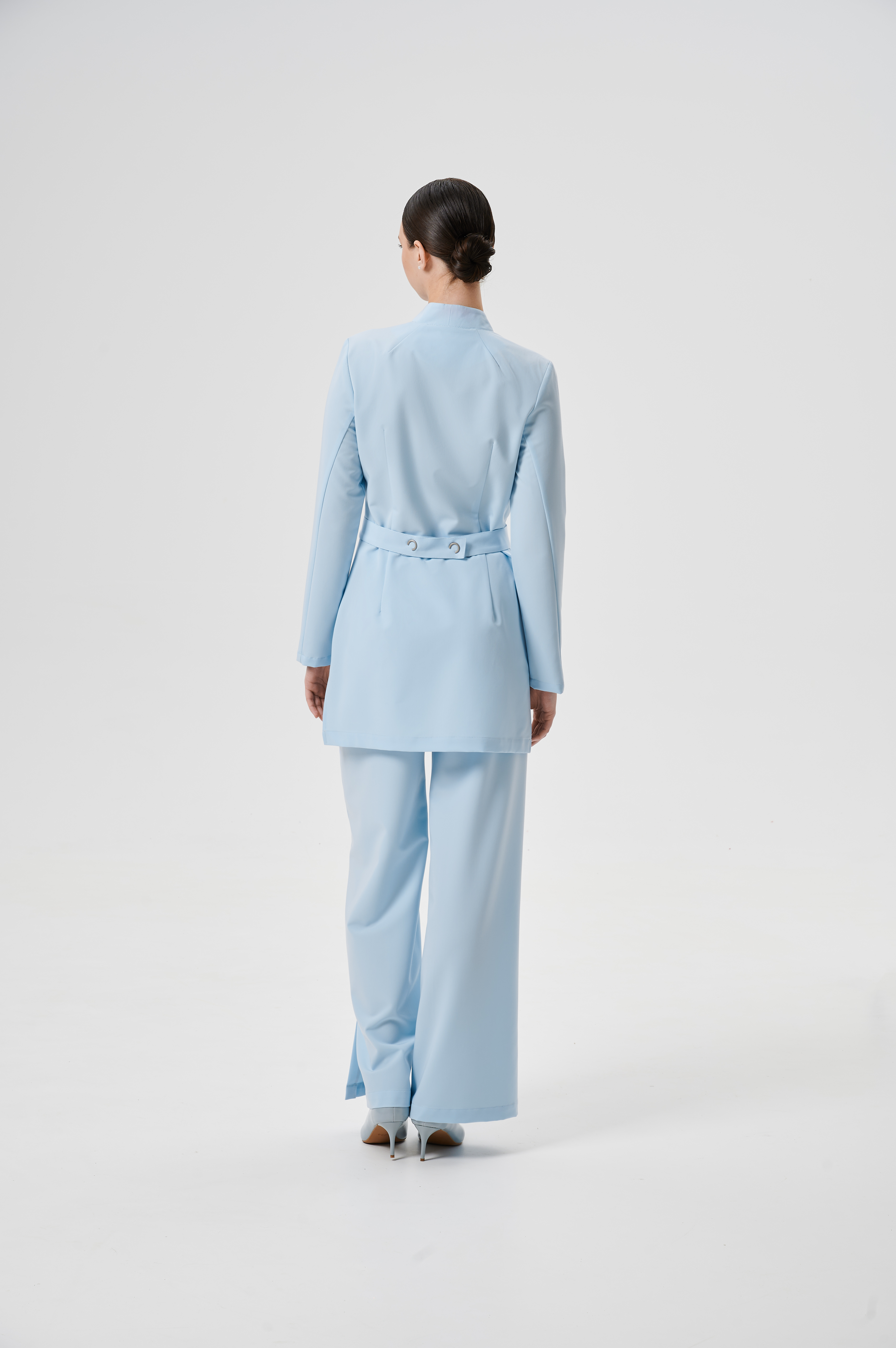 Куртка медицинская женская WD601 А Бланш (Пастельно голубой, Без отделки), 66%ПЭ 30%вискоза 4%спандекс