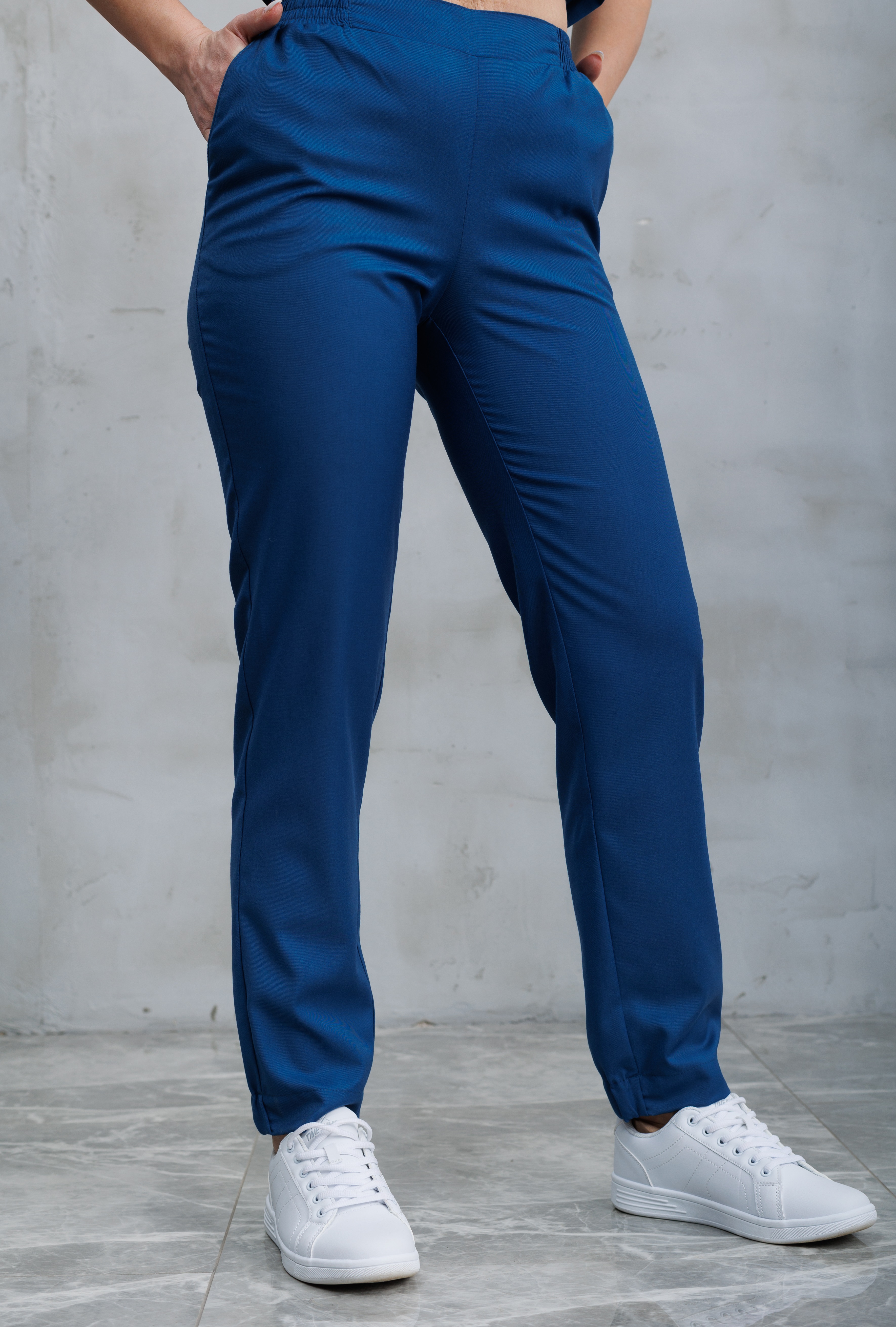 Брюки медицинские женские A809 Тевия (Океан 547, Без отделки), 65% полиэстер, 32% вискоза, 3% спандекс