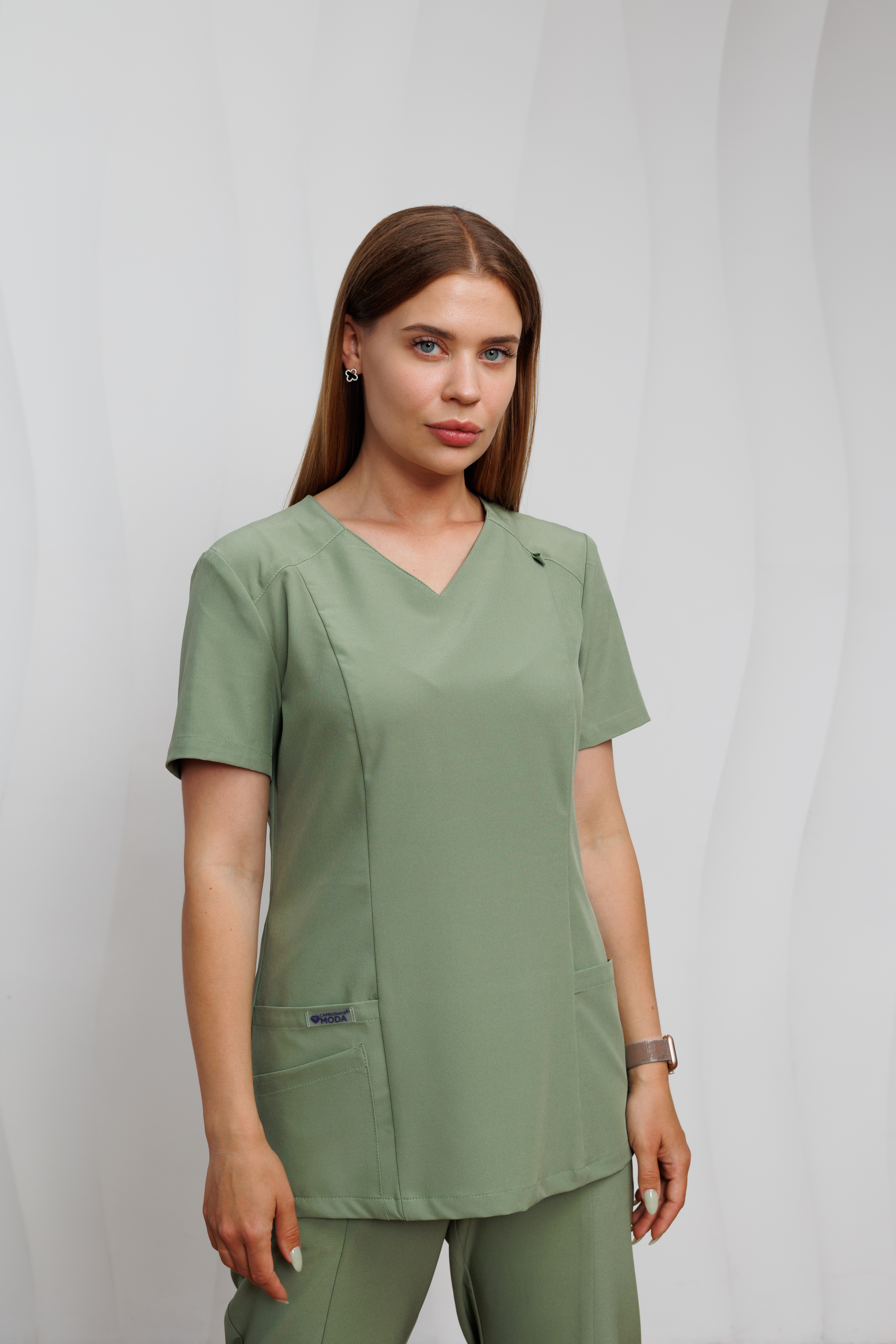 Куртка медицинская женская AP845 Кампари (Клевер, Без отделки), 94% полиэстер, 6% спандэкс