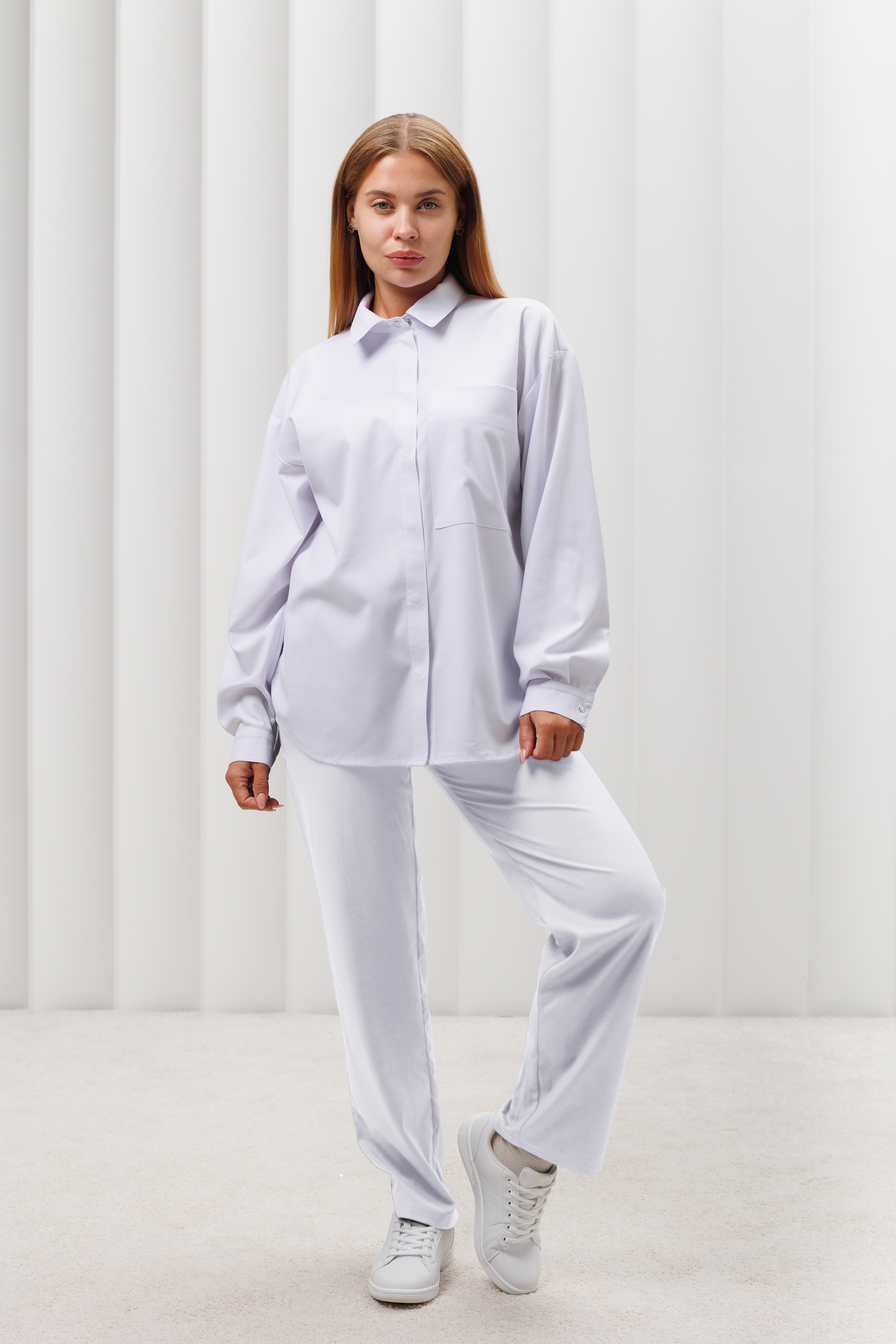 Куртка медицинская женская А550 А Тевия (Белый 0, Без отделки), 65% полиэстер, 32% вискоза, 3% спандекс