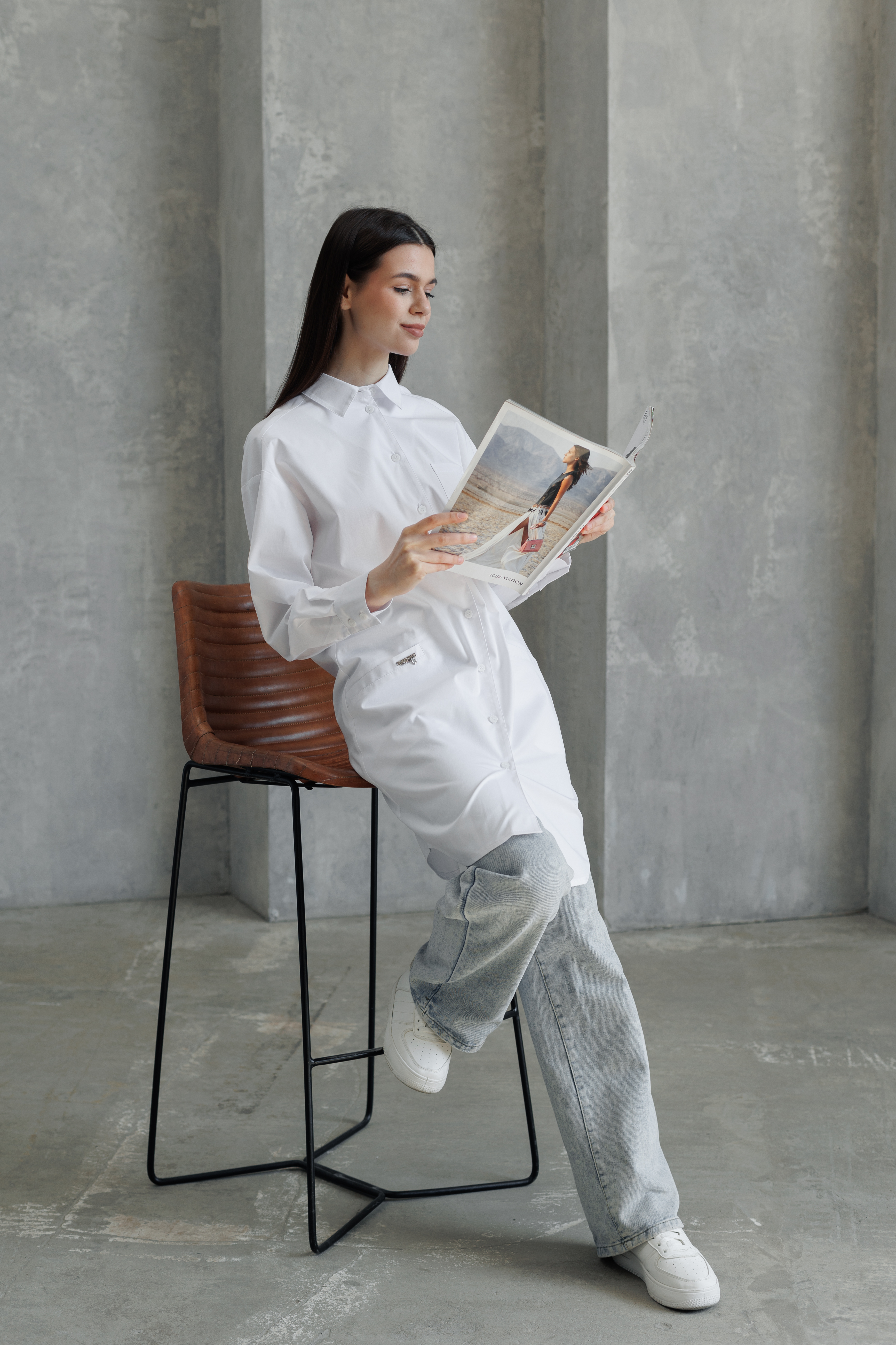 Халат медицинский женский A917 А Экстра (Белый, Без отделки), 55% хлопок, 42% полиэстер, 3% эластан