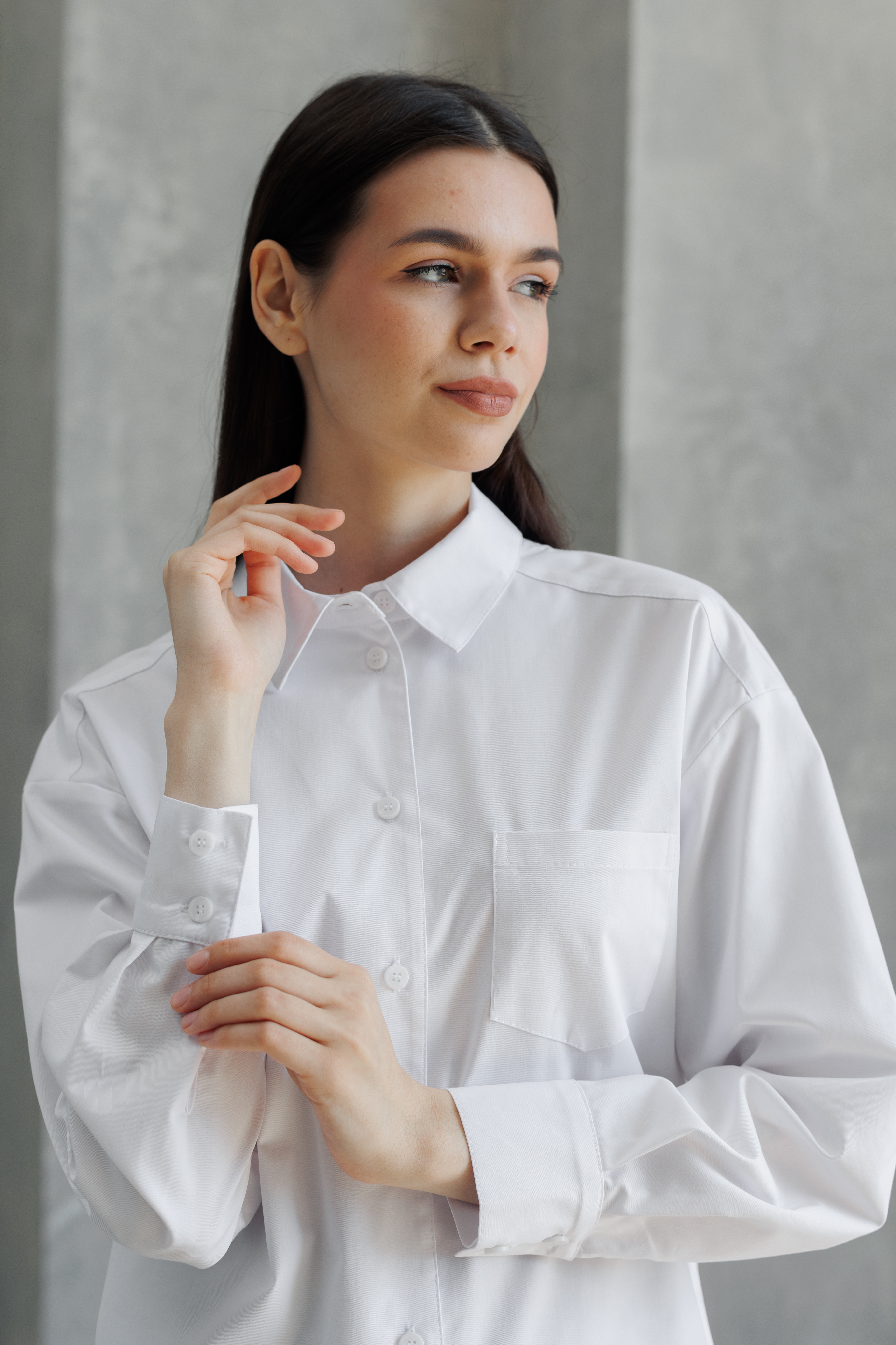 Халат медицинский женский A917 А Экстра (Белый, Без отделки), 55% хлопок, 42% полиэстер, 3% эластан