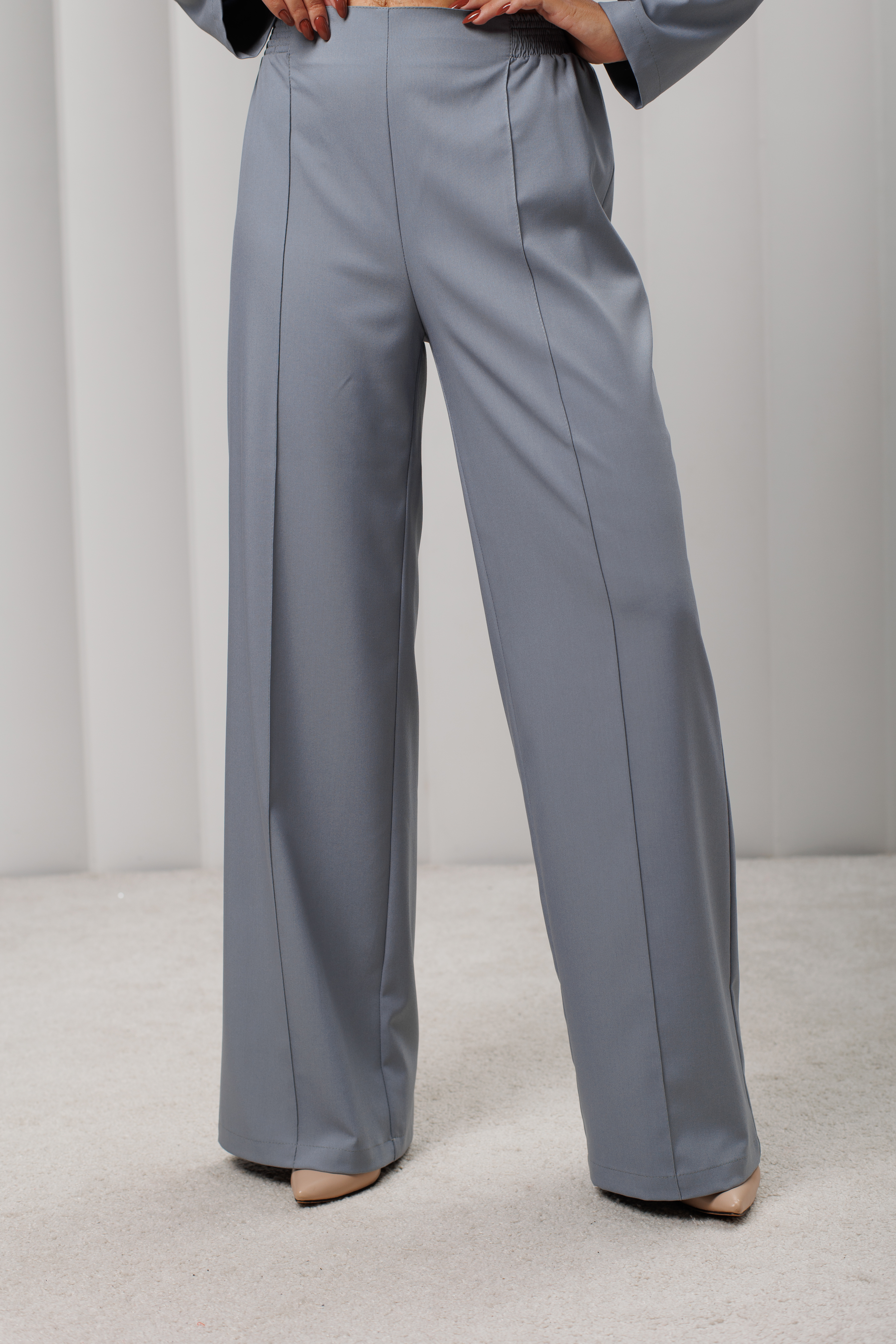 Брюки медицинские женские AP531 Дольче (Серый 159, Без отделки), 52% вискоза, 45% полиэстер, 3% эластан