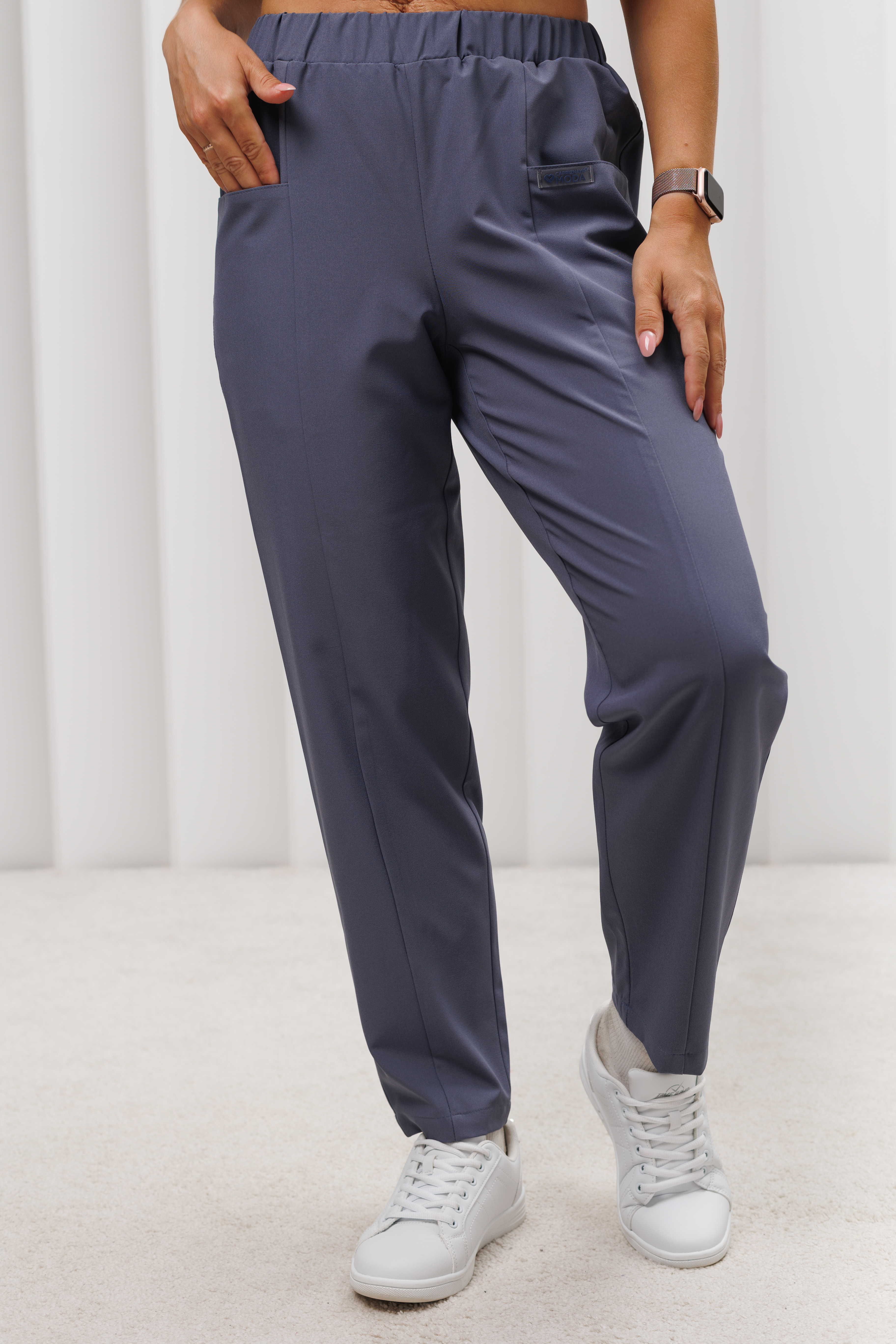 Брюки медицинские женские AP848 Кампари (Маренго, Без отделки), 94% полиэстер, 6% спандэкс