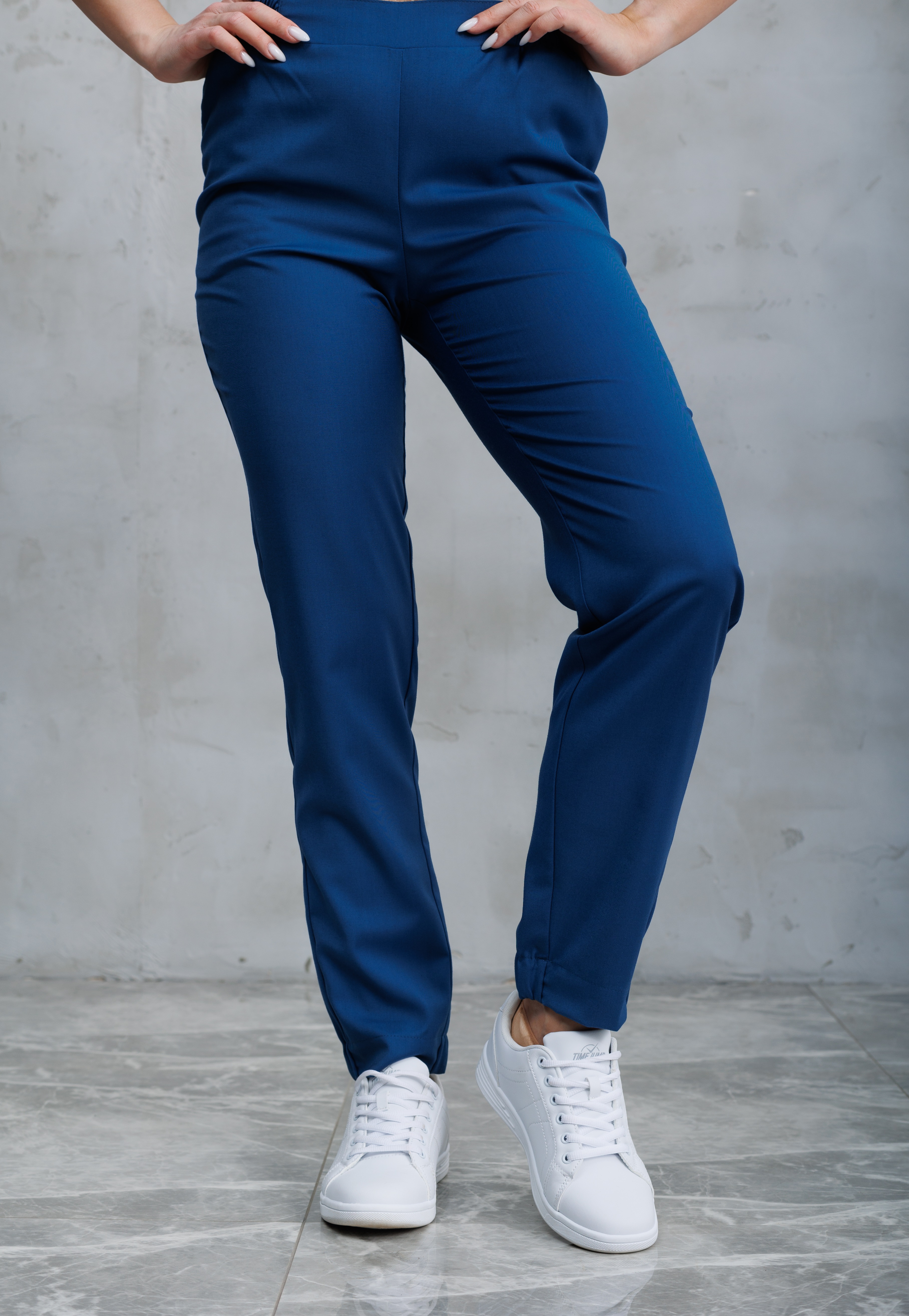 Брюки медицинские женские A809 Тевия (Океан 547, Без отделки), 65% полиэстер, 32% вискоза, 3% спандекс