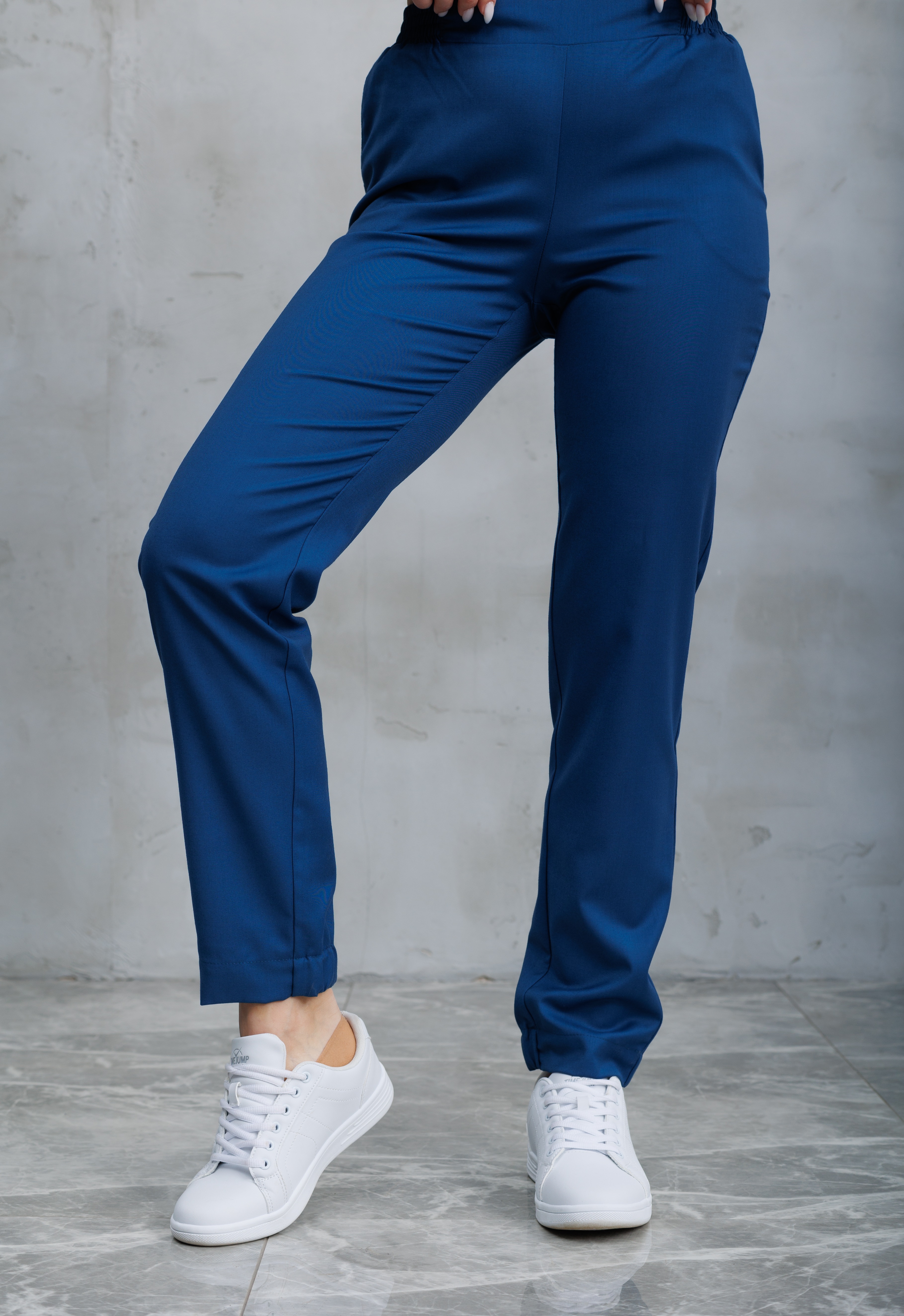 Брюки медицинские женские A809 Тевия (Океан 547, Без отделки), 65% полиэстер, 32% вискоза, 3% спандекс