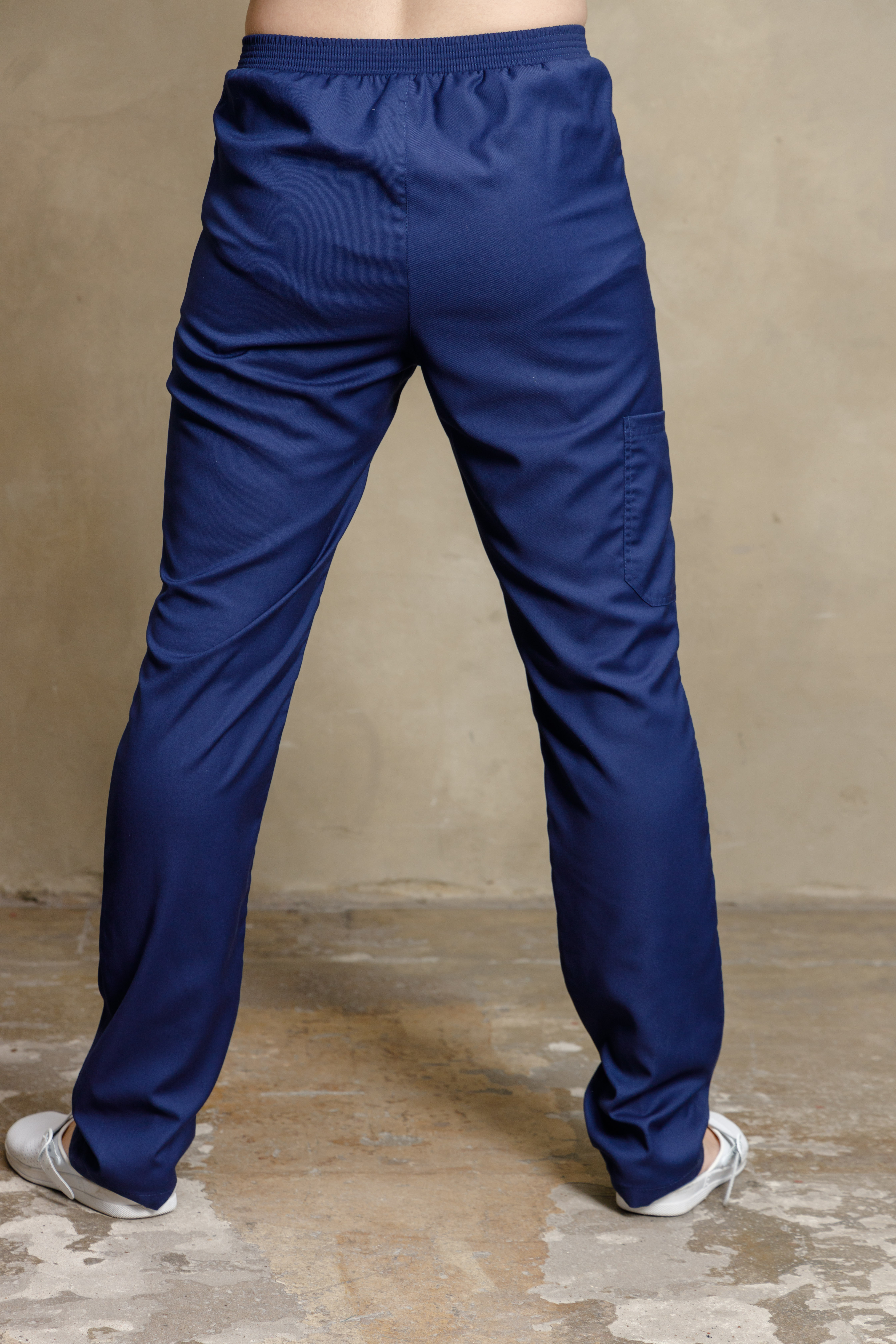 Медицинские брюки мужские CP030 Тевия (Темно-синий 542, Без отделки), 65% полиэстер, 32% вискоза, 3% спандекс