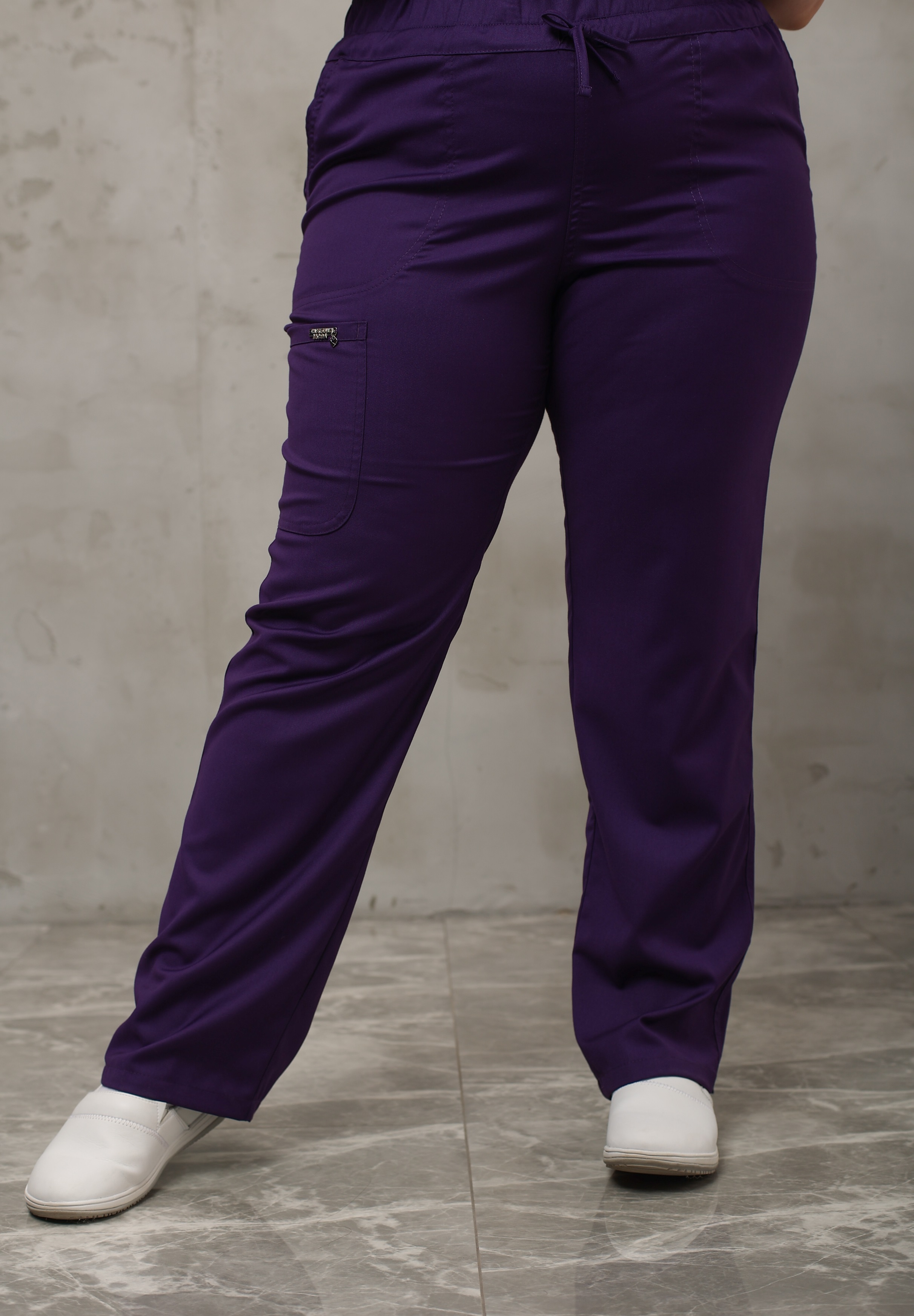 Брюки медицинские женские AP180-1Б Тевия (Слива 613, Без отделки), 