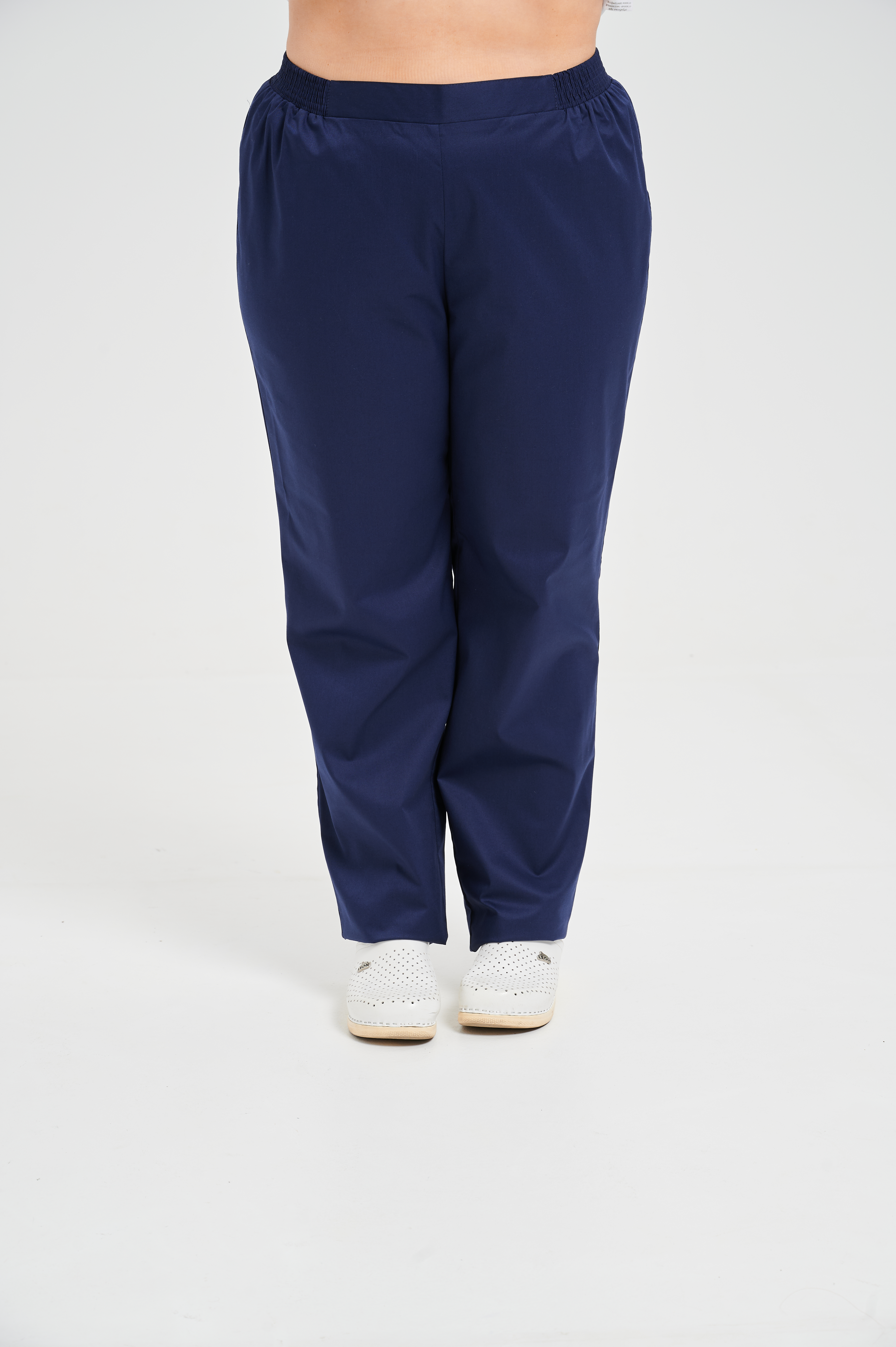 Брюки медицинские женские A705Б Экстра (Темно-синий 521, Без отделки), 55% хлопок, 42% полиэстер, 3% эластан