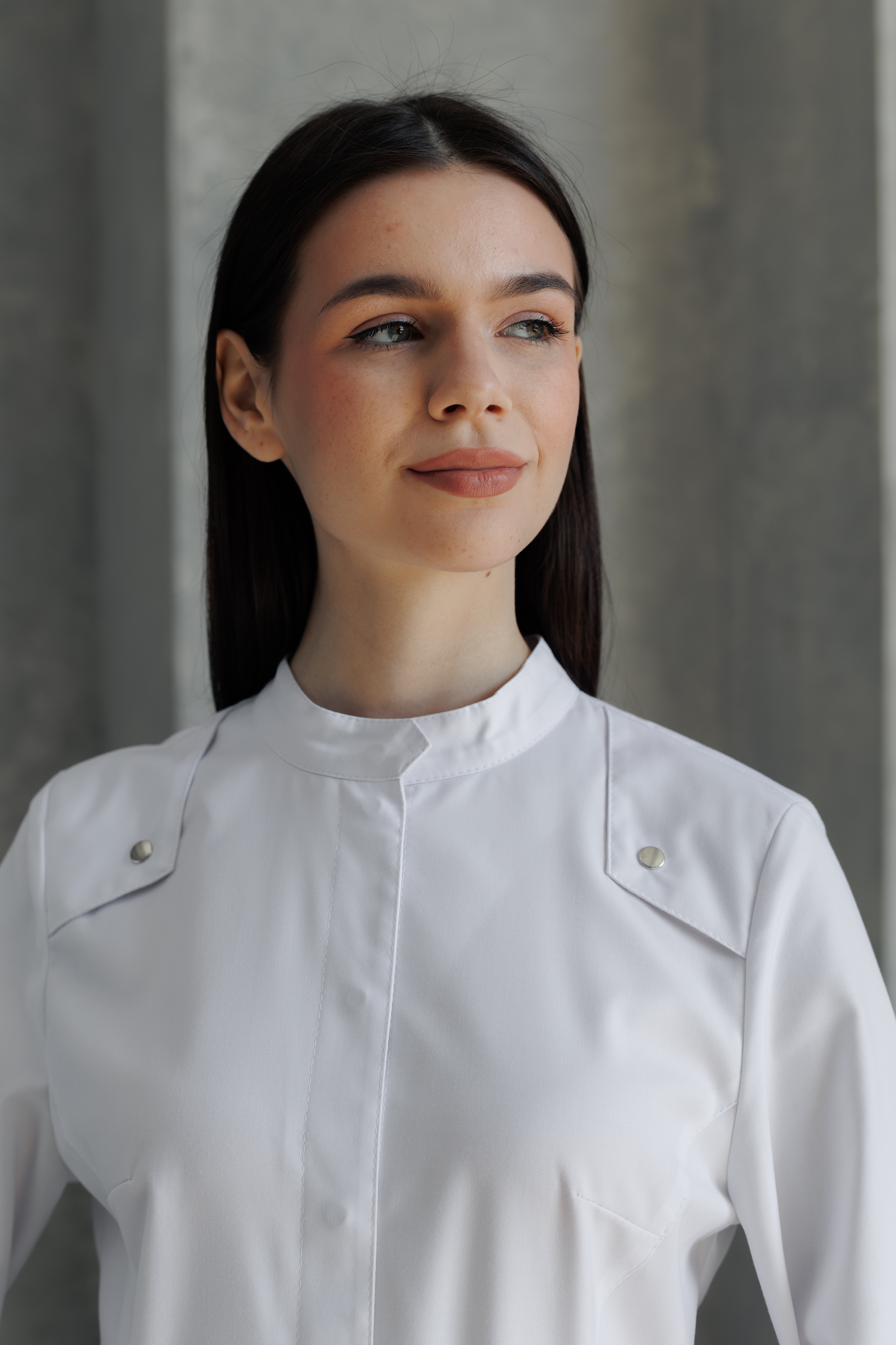 Халат медицинский женский А138 А Тевия  (Без цвета, Без отделки), П/э65% ,вискоза32%,спандекс3%