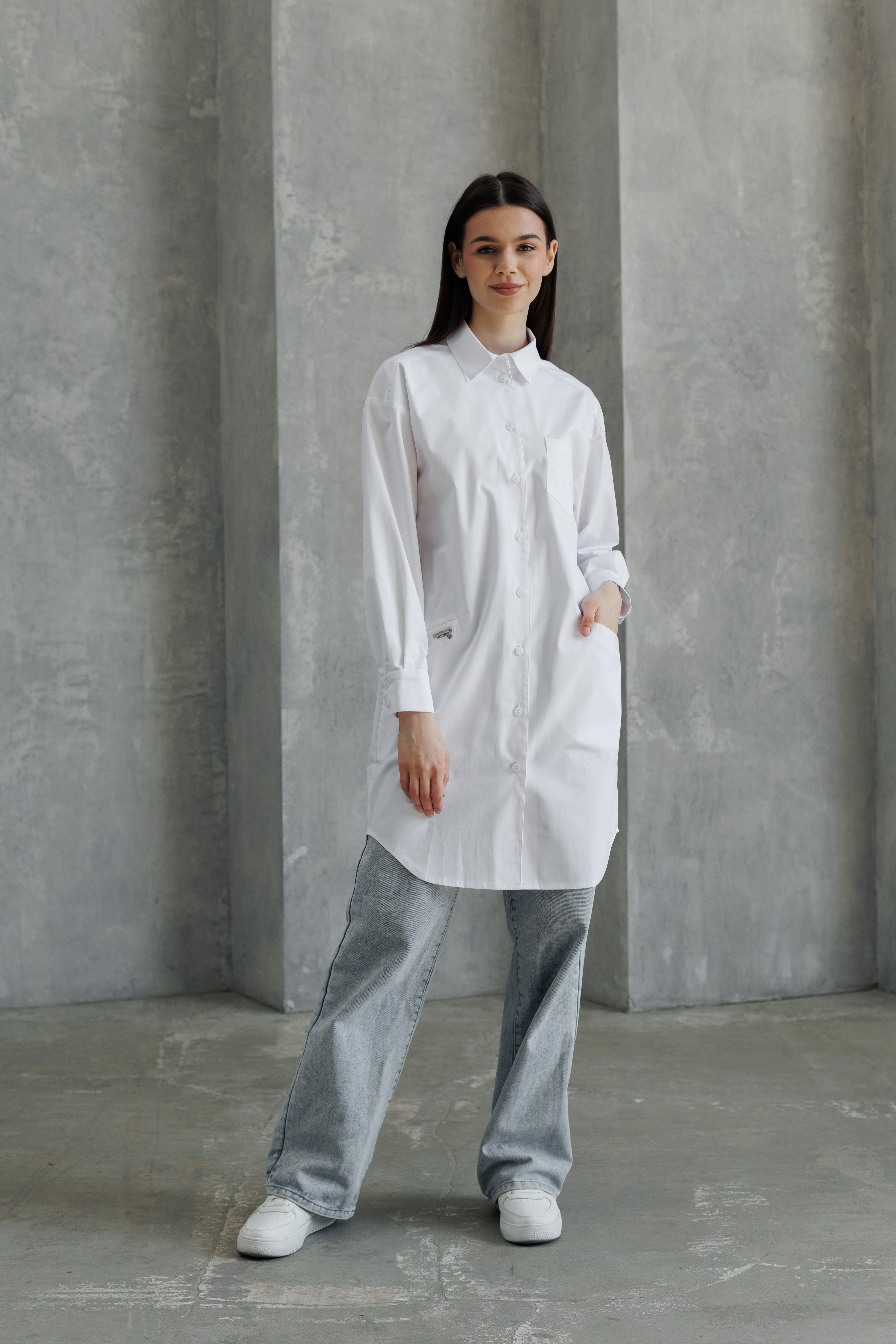 Халат медицинский женский A917 А Экстра (Белый, Без отделки), 55% хлопок, 42% полиэстер, 3% эластан