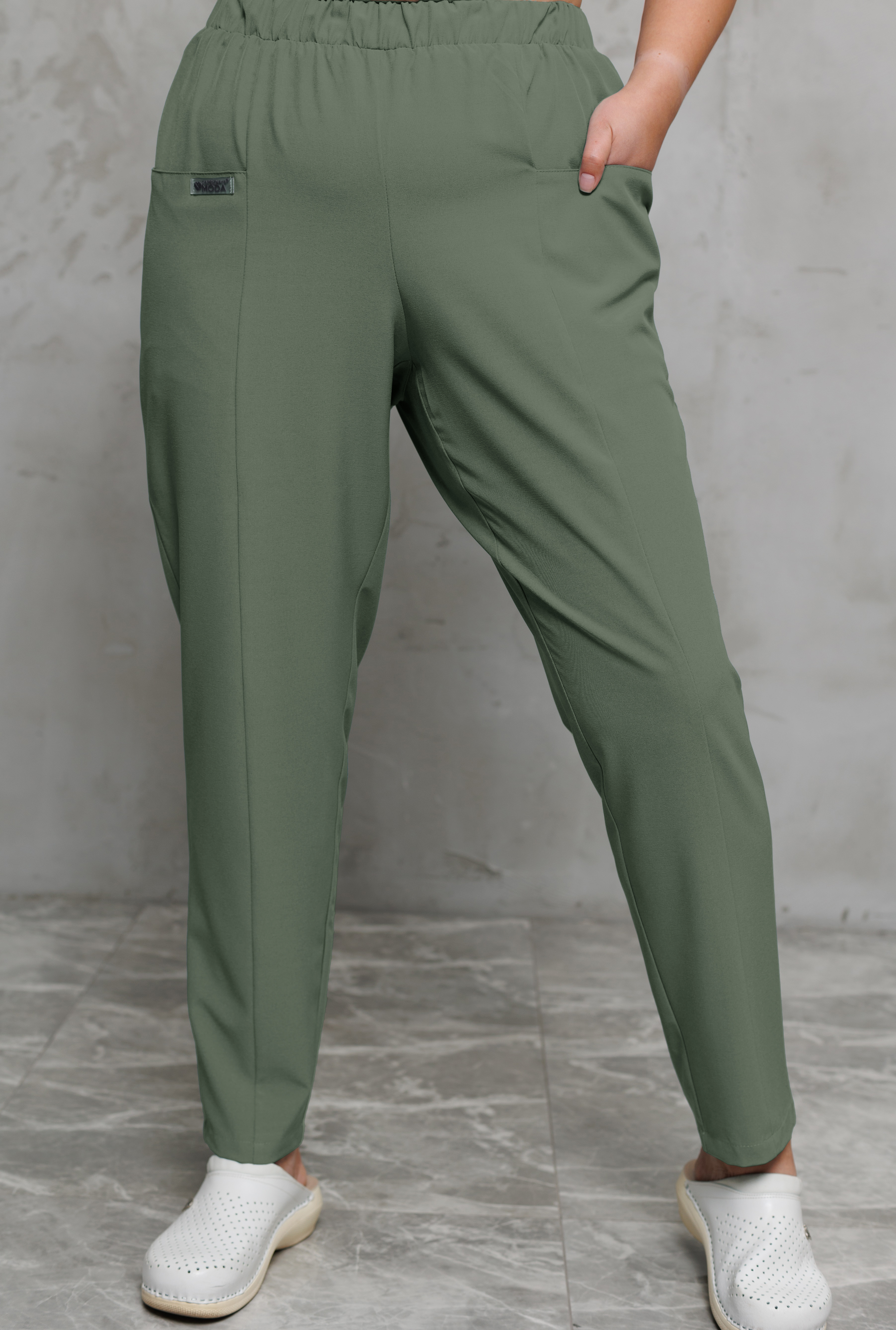 Брюки медицинские женские AP848Б Кампари (Клевер, Без отделки), 94% полиэстер, 6% спандэкс