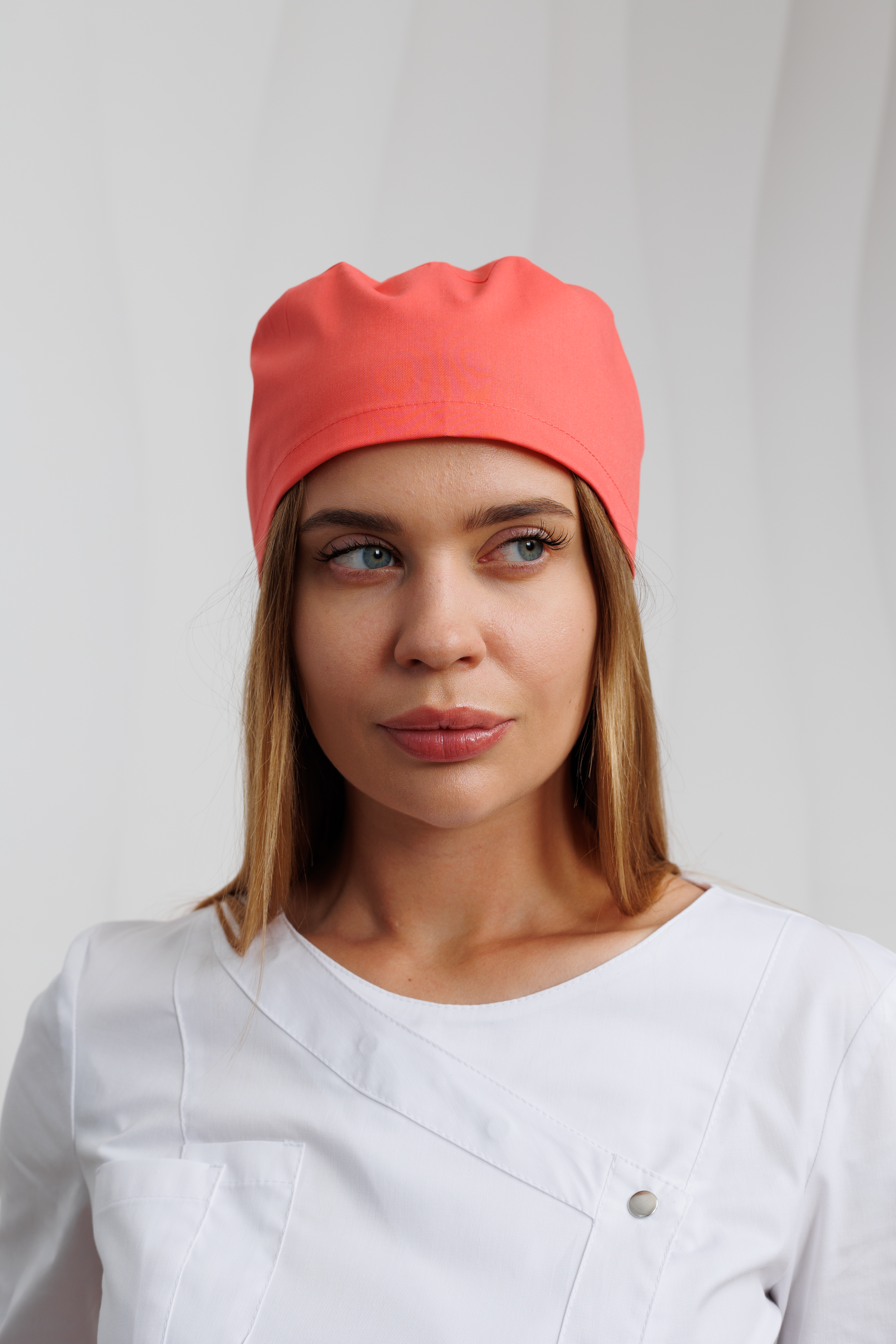 Колпак медицинский на резинке A929 Экстра (Коралл 727, Без отделки), 55% хлопок, 42% полиэстер, 3% эластан