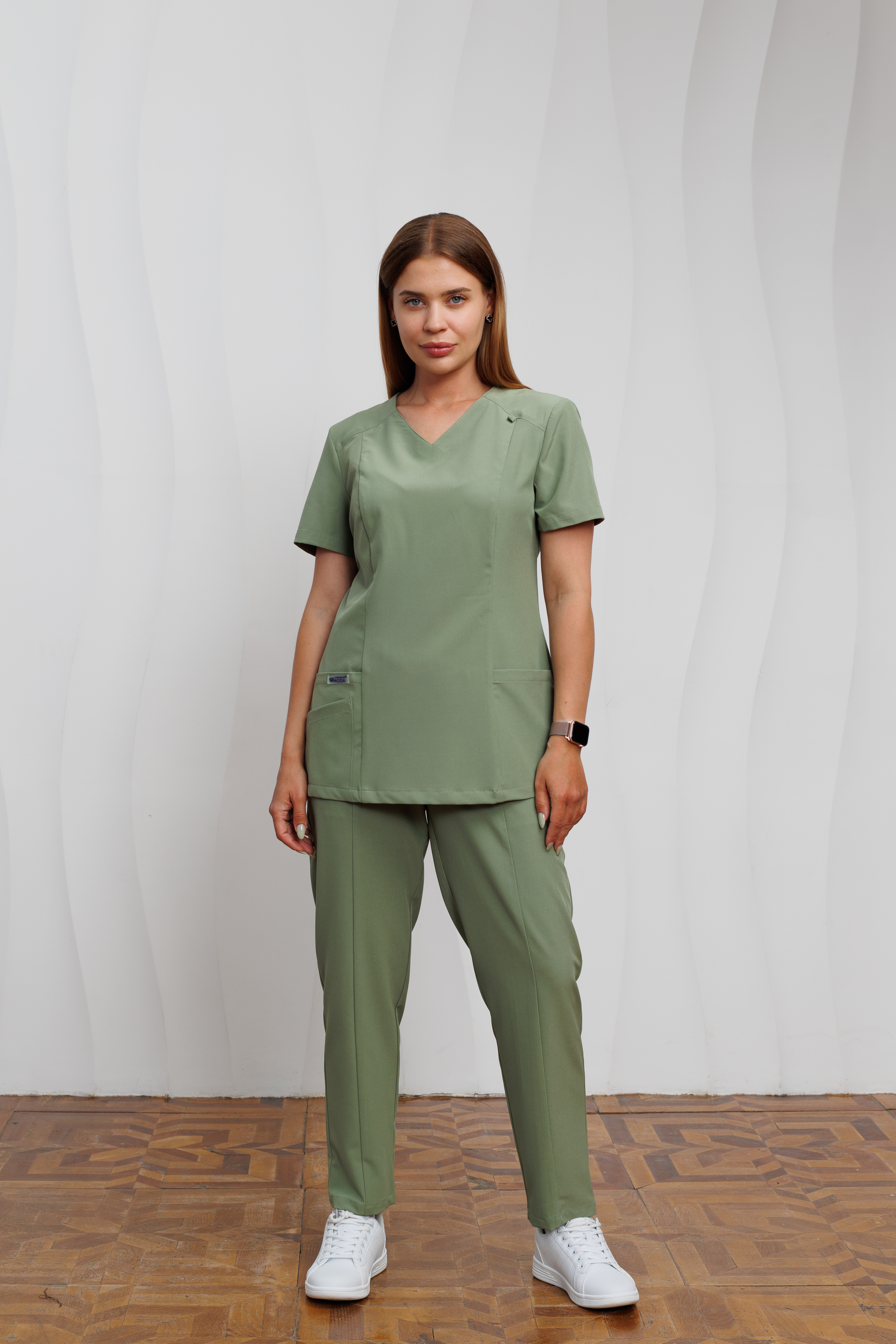 Куртка медицинская женская AP845 Кампари (Клевер, Без отделки), 94% полиэстер, 6% спандэкс