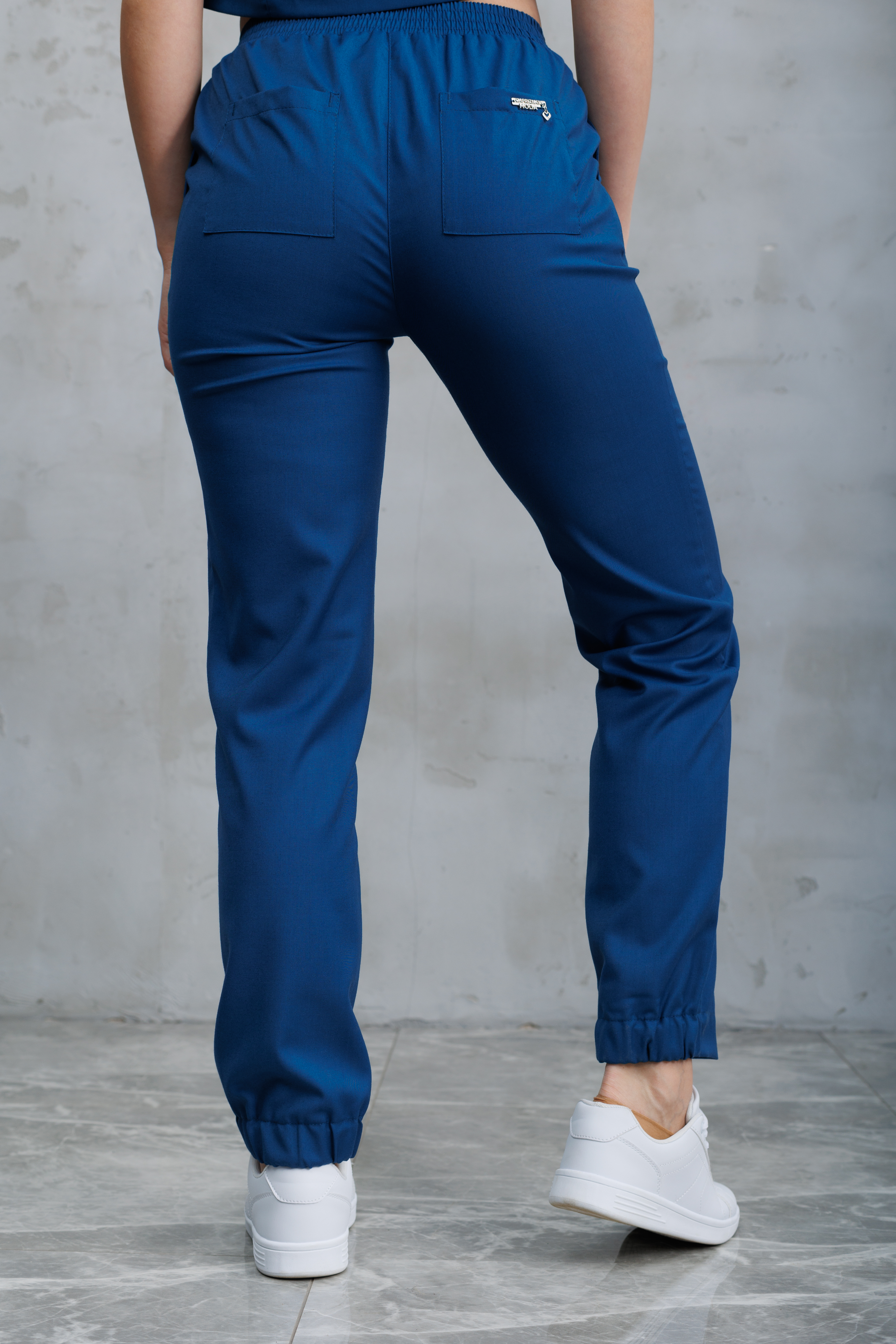Брюки медицинские женские A809 Тевия (Океан 547, Без отделки), 65% полиэстер, 32% вискоза, 3% спандекс
