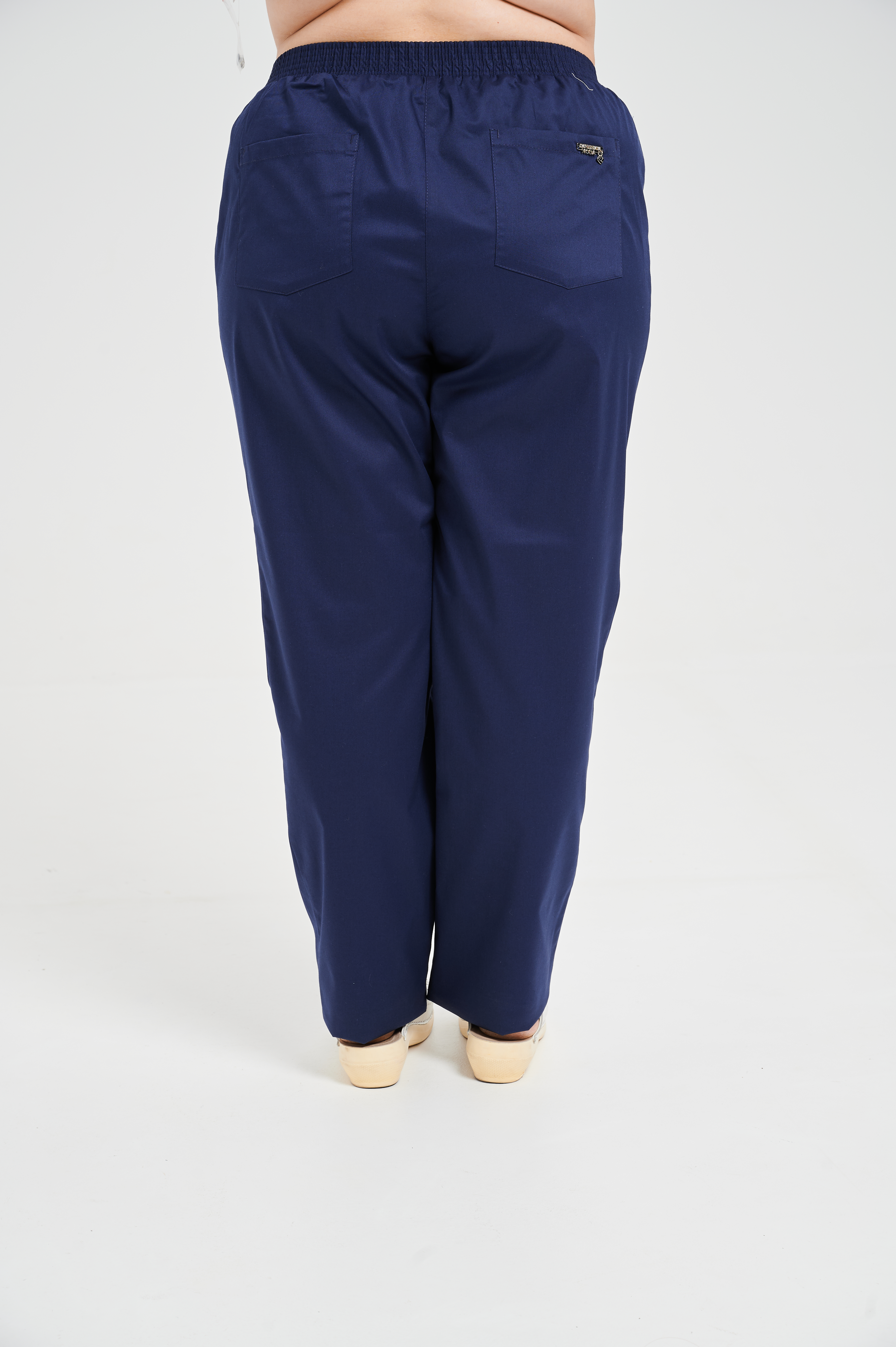 Брюки медицинские женские A705Б Экстра (Темно-синий 521, Без отделки), 55% хлопок, 42% полиэстер, 3% эластан