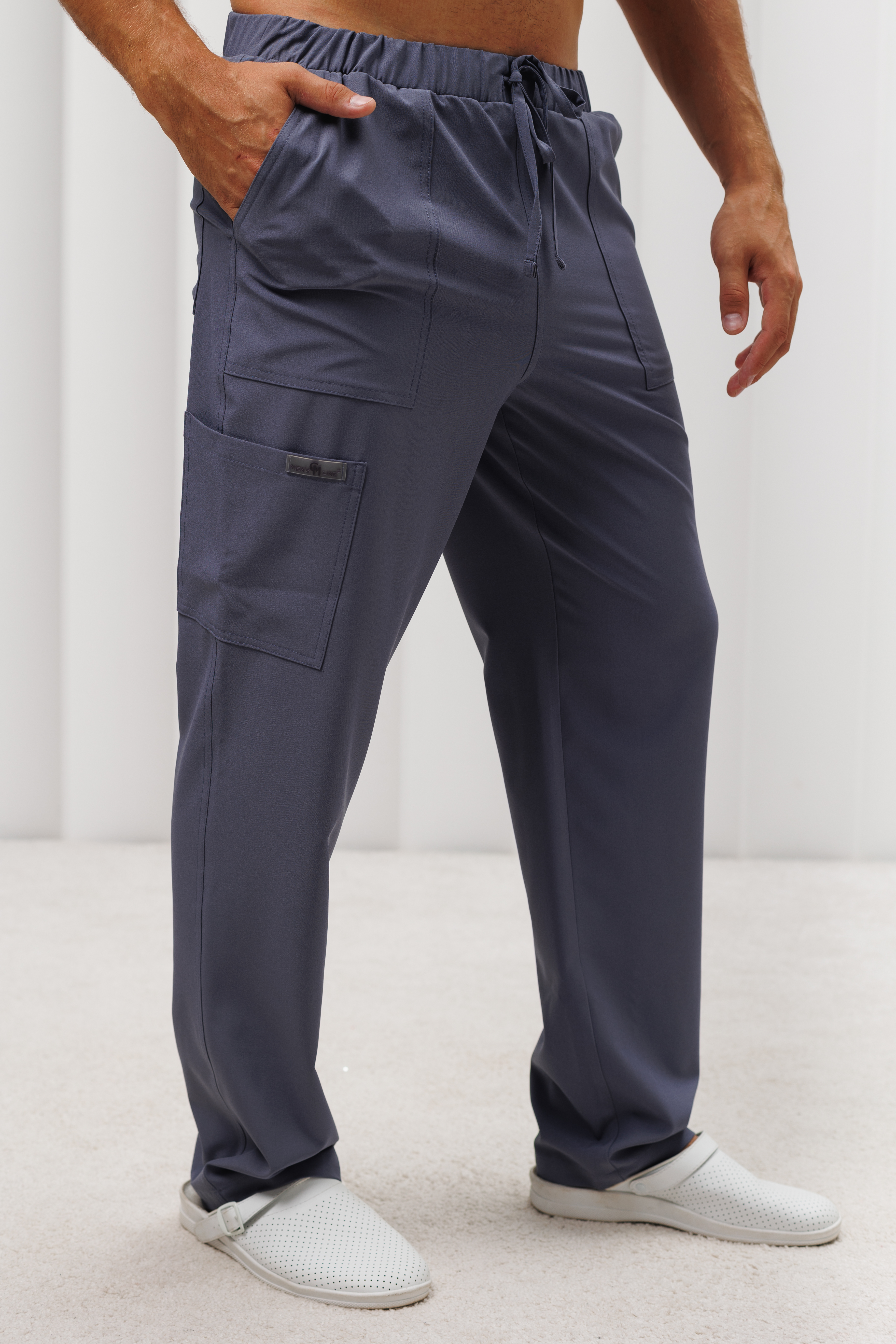 Медицинские брюки мужские CP184 Кампари (Маренго, Без отделки), 94% полиэстер, 6% спандэкс