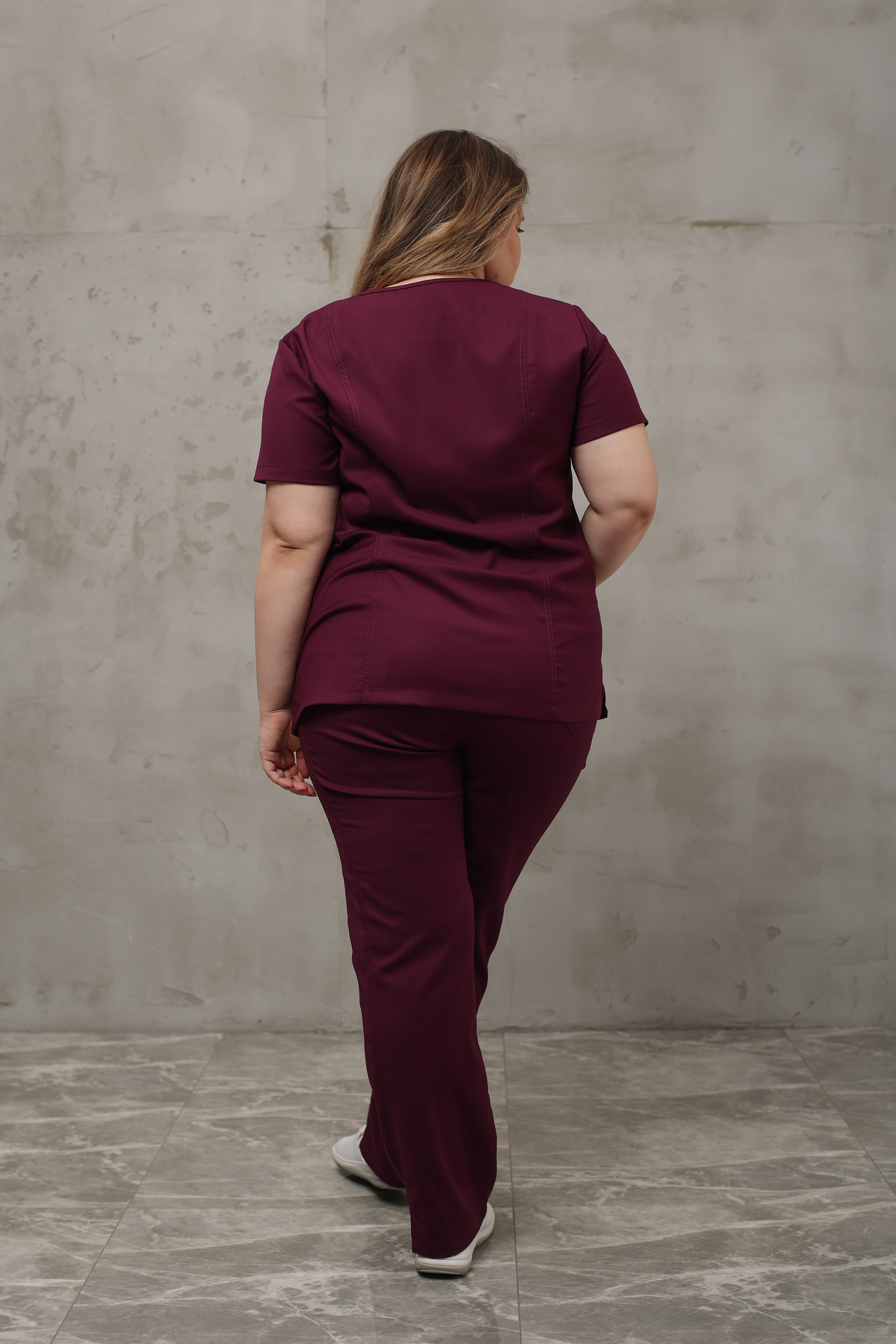 Куртка медицинская женская AP834Б Тевия (Бургунди 712, Без отделки), 