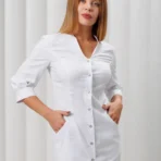 Женский медицинский халат A309 3/4 Тевия