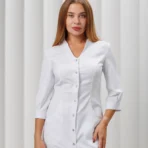 Женский медицинский халат A309 3/4 Тевия
