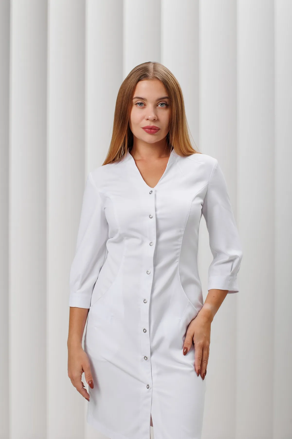 Женский медицинский халат A309 3/4 Тевия