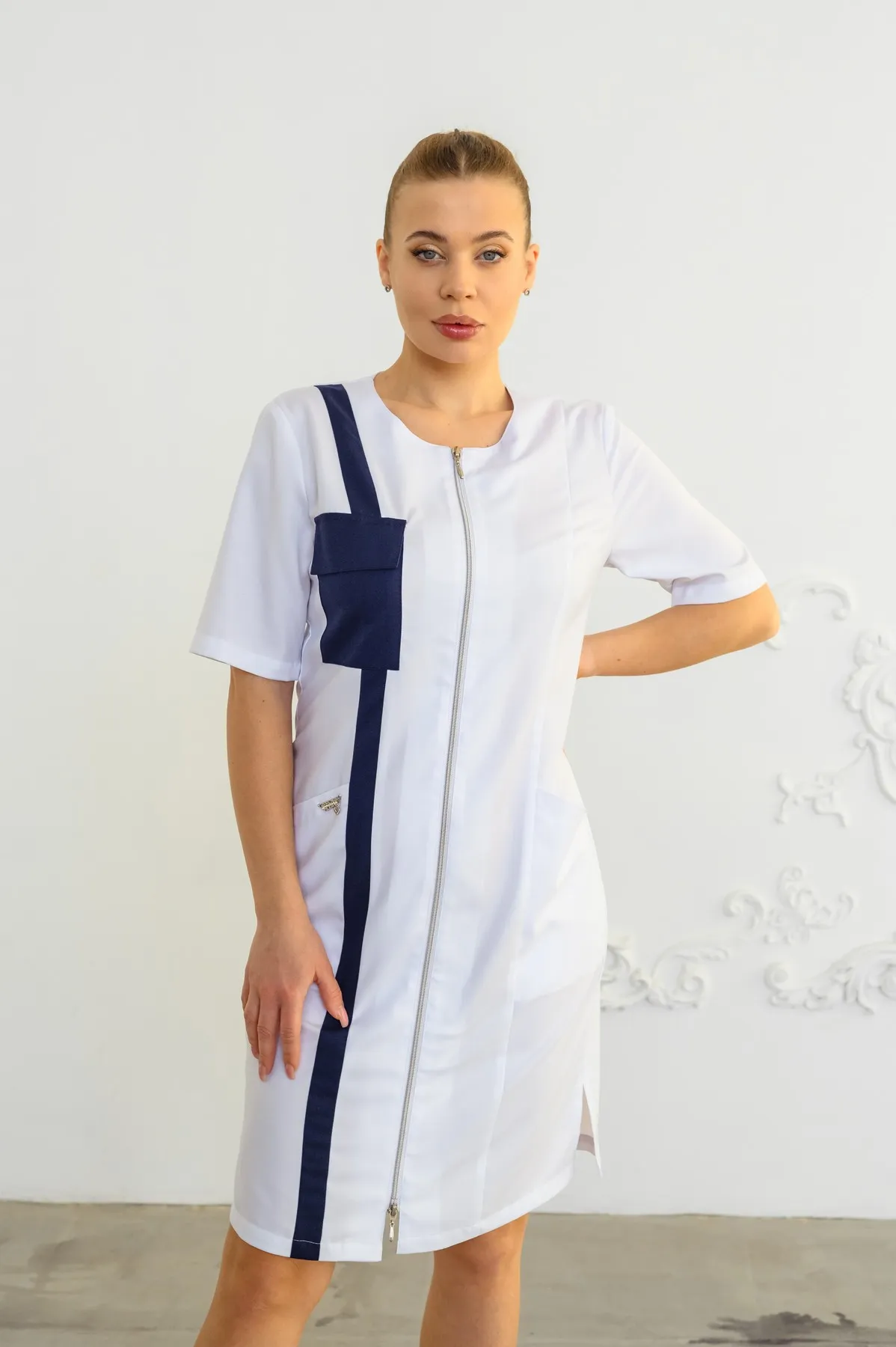 Женский медицинский халат A517-1 1/2 Тевия